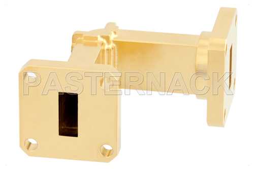 WR-42 Instrumentation Grade Waveguide E-Plane with UG-595/U Flange Operating from 18 GHz to 26.5 GHz