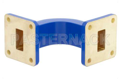 WR-62 Commercial Grade Waveguide E-Plane with UG-419/U Flange Operating from 12.4 GHz to 18 GHz