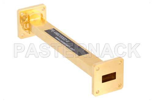 WR-62 仪表级直波导，6英寸，UG-419/U法兰，12.4 GHz ~ 18 GHz