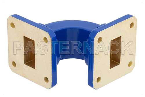 WR-75 Commercial Grade Waveguide E-Plane with UBR120 Flange Operating from 10 GHz to 15 GHz