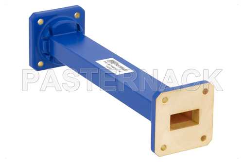 WR-75 商用级直波导，6英寸，UBR120法兰，10 GHz ~ 15 GHz