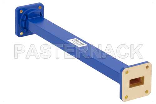 WR-75 商用级直波导，9英寸，UBR120法兰，10 GHz ~ 15 GHz