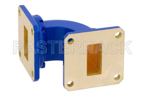 WR-90 Commercial Grade Waveguide E-Plane with UG-39/U Flange Operating from 8.2 GHz to 12.4 GHz