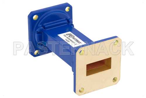 WR-90 商用级直波导，3英寸，UG-39/U法兰，8.2 GHz ~ 12.4 GHz