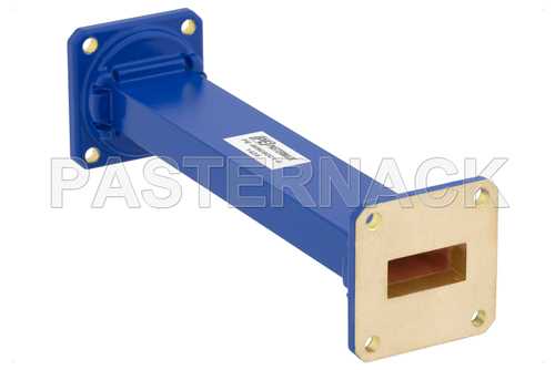 WR-90 商用级直波导，6英寸，UG-39/U法兰，8.2 GHz ~ 12.4 GHz