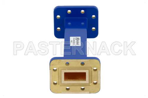 WR-90 商用级直波导，6英寸，CPR-90G法兰，8.2 GHz ~ 12.4 GHz