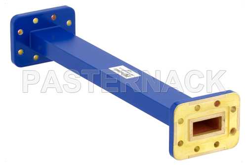 WR-90 商用级直波导，9英寸，CPR-90G法兰，8.2 GHz ~ 12.4 GHz