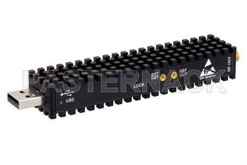 USB频率合成器模块，锁相环（PLL），输出频率为25 MHz至6 GHz，SMA