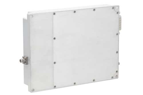 高功率氮化镓（GaN）放大器，增益43 dB，饱和功率20瓦，6 GHz~10 GHz，SMA，AB类