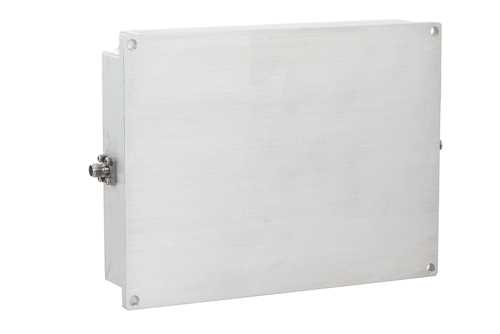 高功率氮化镓（GaN）放大器，增益43 dB，饱和功率20瓦，8 GHz~12 GHz，SMA，AB类