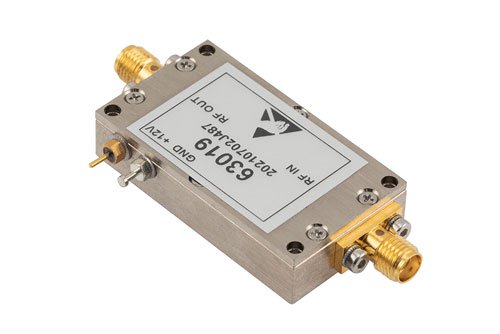 输入保护低噪声放大器，2 GHz~6 GHz，射频输入功率 1 瓦，增益 40 dB，1.2 dB噪声系数，12V，SMA