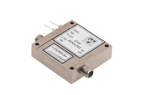 40 dB可变增益放大器，P1dB 10 dBm，1 GHz~40 GHz，增益控制 20 dB，噪声系数5 dB，2.92mm