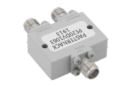 2 路 SMA 功率分配器，15 GHz ~ 26.5 GHz，额定功率为 20 瓦