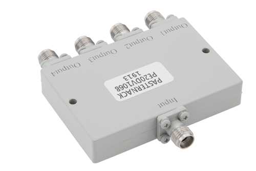 4 路 2.92mm 功率分配器，6 GHz ~ 40 GHz，额定功率为 20 瓦