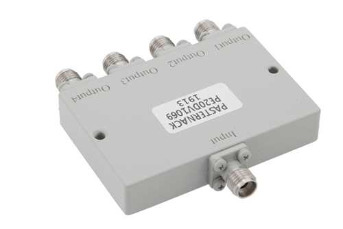 4 路 2.92mm 功率分配器，18 GHz ~ 40 GHz，额定功率为 20 瓦