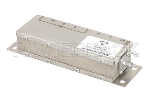 8 Bit继电器控制可编程衰减器，127 dB，DC~1.5 GHz，步进1 dB，+12V，SMA母头