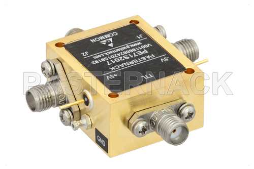SMA SPDT PIN二极管开关，工作频率为2 GHz至26.5 GHz，高达+30 dBm