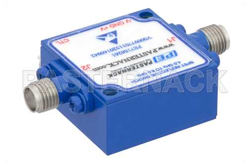 单刀单掷PIN 二极管开关，工作频率4 GHz至8 GHz，高达+20 dBm，现场可更换，SMA