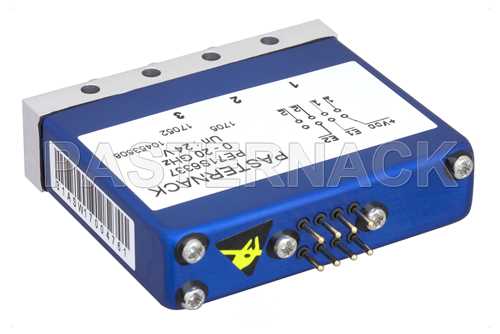 低插入损耗可重复继电器闩锁开关，单刀双掷，0.03 dB，直流至20 GHz，1W，24V，指示器，自切断，端接，SMA