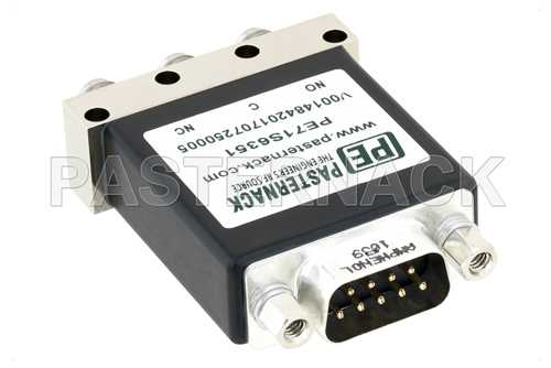 单刀双掷机电继电器故障保护开关，DC~18 GHz，高达 90W，12V，指示器，SMA