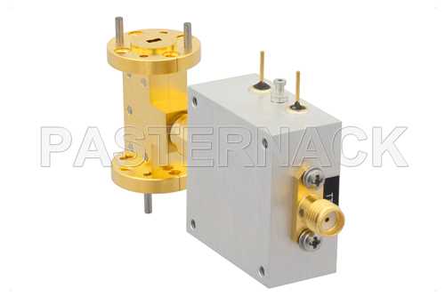 WR-12 PIN二极管单刀单掷波导开关，工作频率为60 GHz至90 GHz，E频段，带UG-387/U法兰