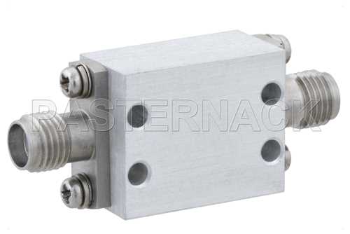高功率限幅器，现场可更换 SMA，峰值功率 100W，恢复 15 us，平漏 18 dBm，8 GHz ~ 12 GHz