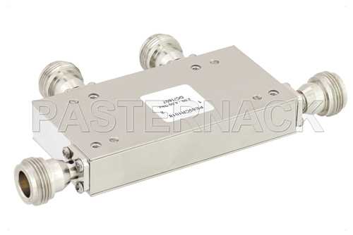 双节环行器，隔离度40 dB，2 GHz至4 GHz，10瓦，N型母头