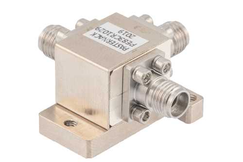 环行器，隔离度14 dB，32 GHz至36 GHz，10瓦，2.92mm母头