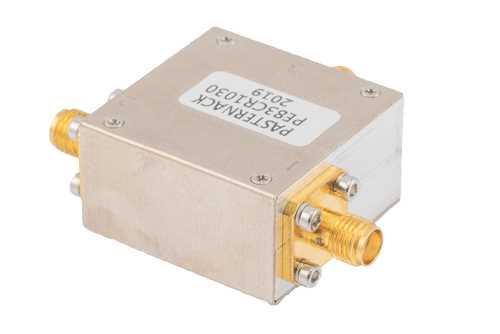 环行器，隔离度18 dB，2 GHz至4 GHz，100瓦，SMA母头