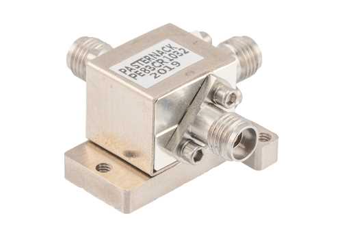 环行器，隔离度12 dB，26.5 GHz至40 GHz，10瓦，2.92mm母头