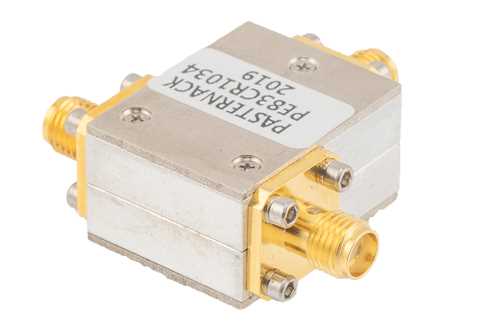高功率环行器，隔离度17 dB，4 GHz至8 GHz，80瓦，SMA母头