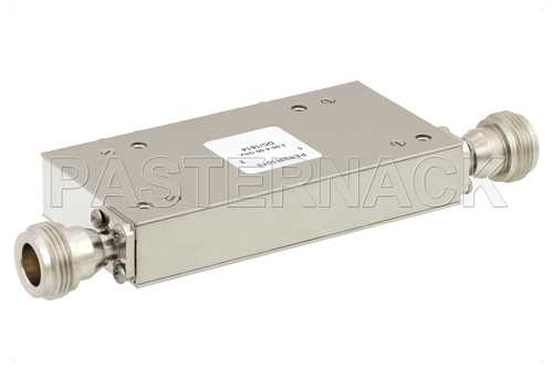 双节隔离器，隔离度36 dB，4 GHz至8 GHz，10瓦，SMA母头