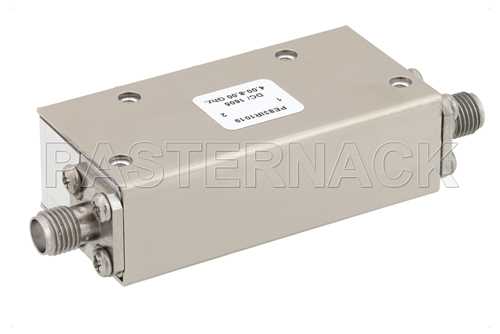 双节隔离器，隔离度36 dB，4 GHz至8 GHz，10瓦，N型母头