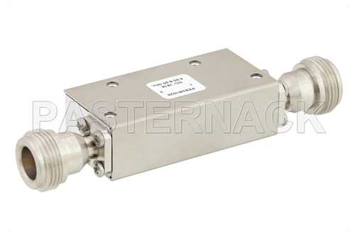 双节隔离器，隔离度40 dB，7 GHz至12.4 GHz，5瓦，SMA母头