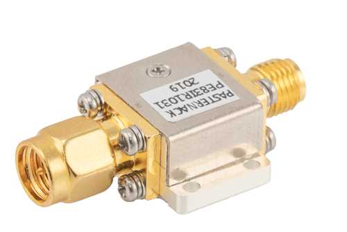 隔离器，隔离度10 dB，6 GHz至18 GHz，10瓦，SMA母头转SMA公头
