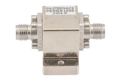 隔离器，隔离度12 dB，26.5 GHz至40 GHz，10瓦，2.92mm母头