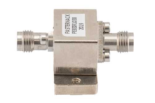 隔离器，隔离度14 dB，35 GHz至42.5 GHz，10瓦，2.4mm母头