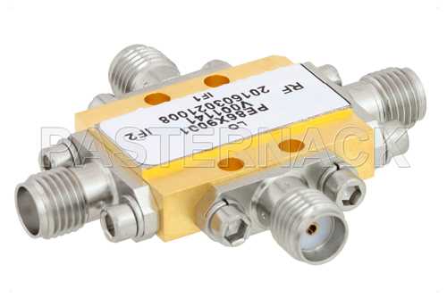 IQ混频器，工作频率为6 GHz至10 GHz，IF范围为DC ~3.5 GHz，本振功率+19 dBm，现场可更换SMA