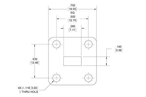 WR-28 波导垫片，UG 方盖法兰，3mm，铜