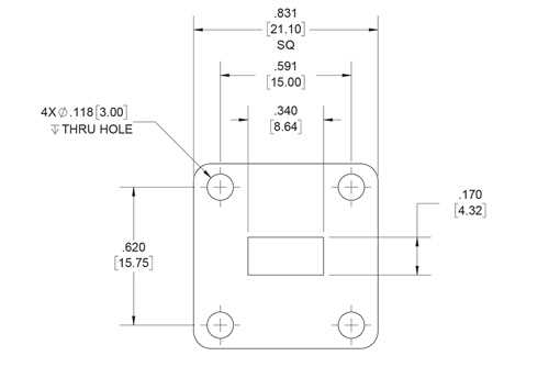 WR-34 波导垫片，UG 方盖法兰，4mm，铜