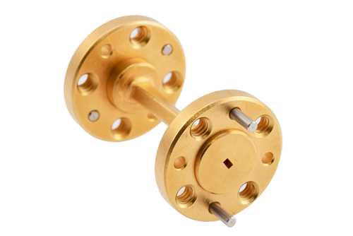 WR-6 45°左旋扭波导，带UG-387/U-Mod法兰，工作频率为110 GHz至170 GHz