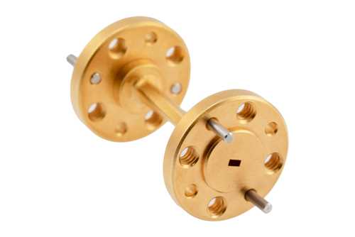 WR-8 45°右旋扭波导，带UG-387/U-Mod法兰，工作频率为90 GHz至140 GHz