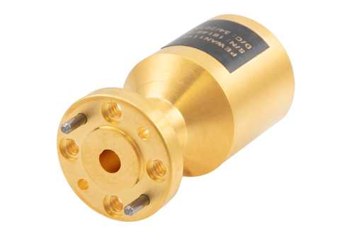 圆形波导标量馈电喇叭天线，频率范围58 GHz至68 GHz，增益17 dBi，UG-385/U-Mod 法兰，0.141英寸