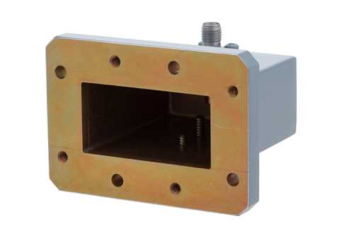 WR-159波导同轴转接头，CMR-159 法兰转SMA母头，4.9 GHz~7.05 GHz