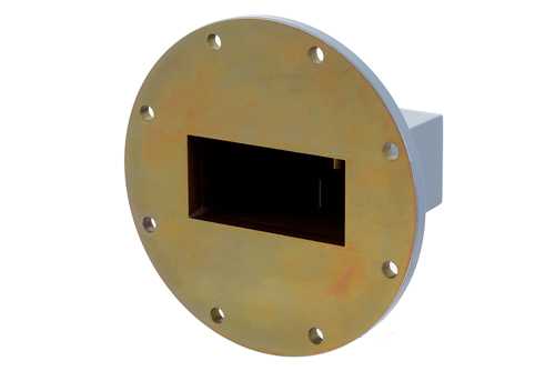 WR-284 波导同轴转接头，UG-584/U圆盖法兰转N型母头，2.6 GHz~3.95 GHz