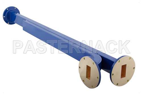 WR-137 一字宽边式波导定向耦合器，20 dB，UG-344/U圆盖法兰，E平面耦合端口，5.85 GHz~8.2 GHz