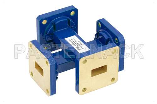 WR-51 十字交叉式波导耦合器，20 dB，方盖法兰，15 GHz~22 GHz