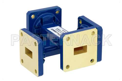 WR-51 十字交叉式波导耦合器，40 dB，方盖法兰，15 GHz~22 GHz
