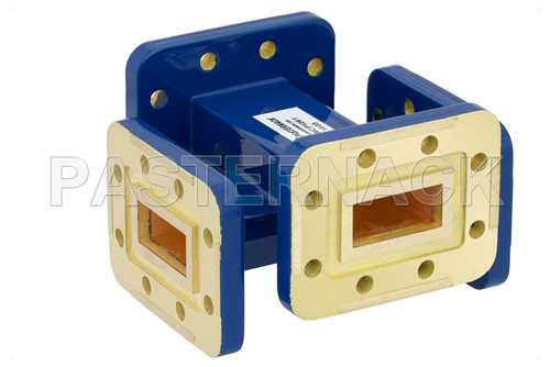WR-90 十字交叉式波导耦合器，40 dB，CPR-90G槽面法兰，8.2 GHz~12.4 GHz
