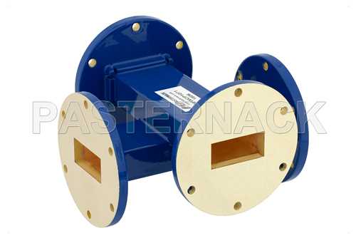 WR-137 十字交叉式波导耦合器，20 dB，UG-344/U圆盖法兰，5.85 GHz~8.2 GHz